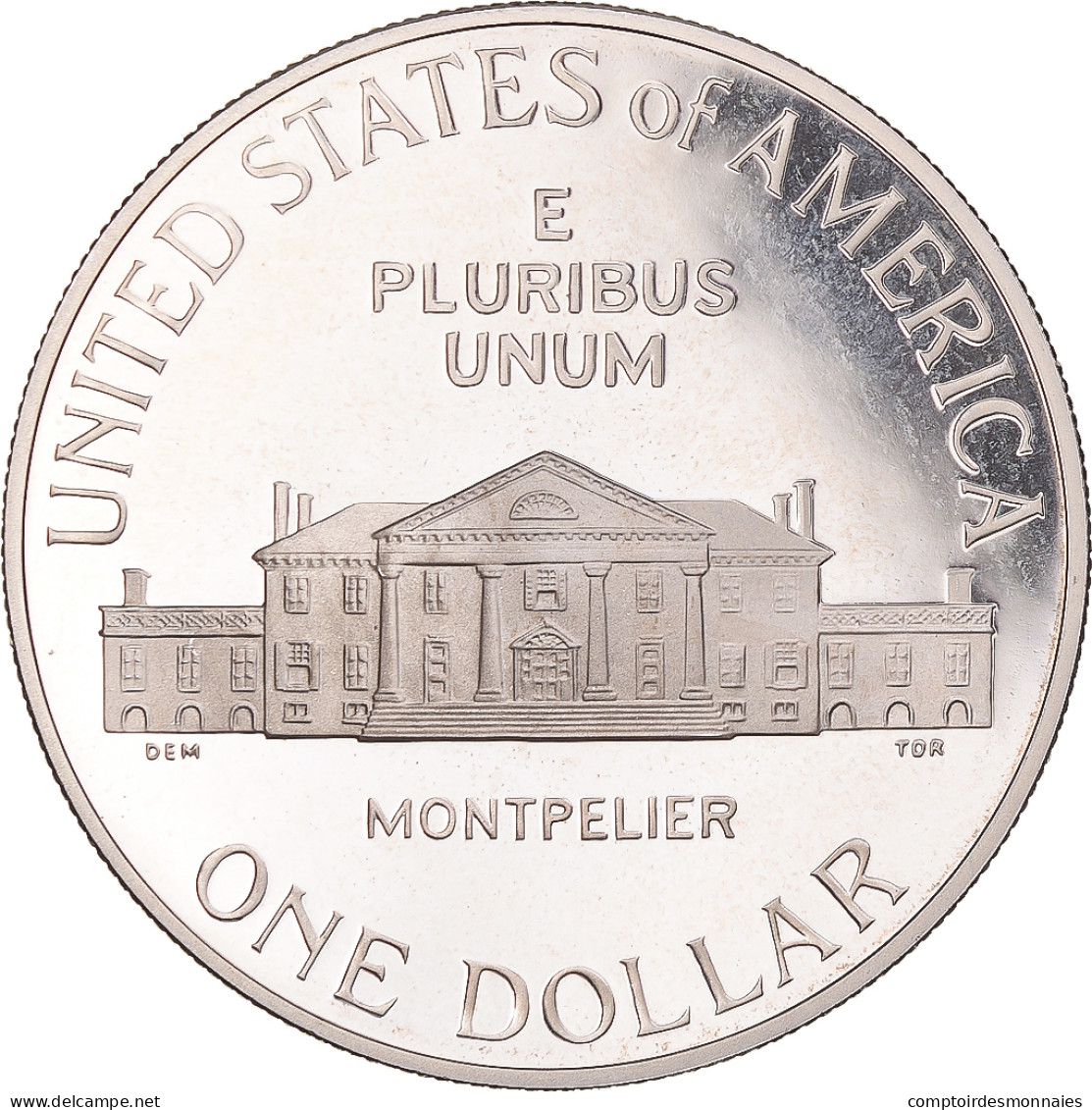 Monnaie, États-Unis, James Madison, Dollar, 1993, U.S. Mint, San Francisco - Conmemorativas