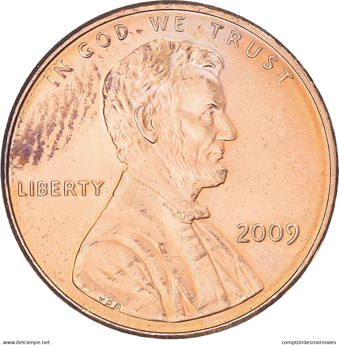 Monnaie, États-Unis, Lincoln Bicentennial, Cent, 2009, U.S. Mint, Philadelphie - Commemoratifs