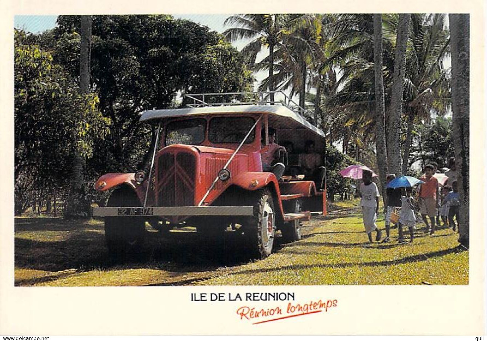Ile De La REUNION  974 - Le Car Courant D'air Autocar Local Jusqu'en 1960 (bus Autobus)Gélabert 9202*PRIX FIXE - Saint Pierre