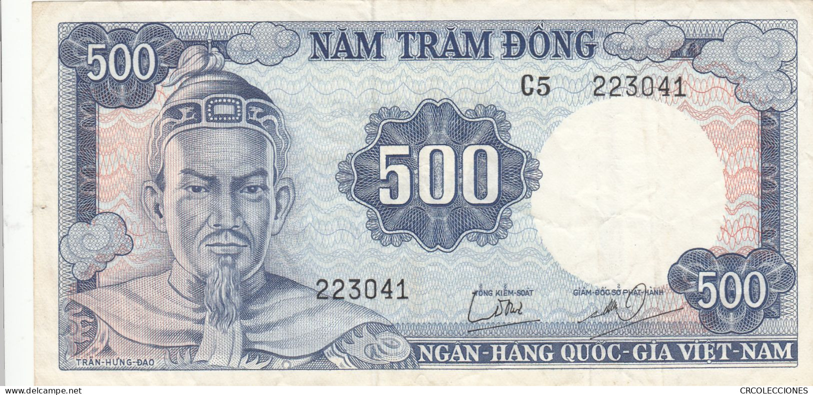 CRBX205 BILLETE VIETNAM 500 DONG 1966 P-23A MBC+ - Viêt-Nam