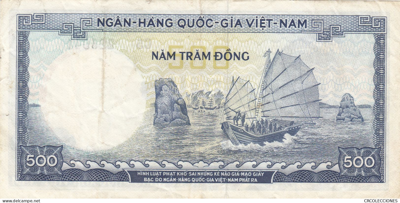 CRBX205 BILLETE VIETNAM 500 DONG 1966 P-23A MBC+ - Viêt-Nam