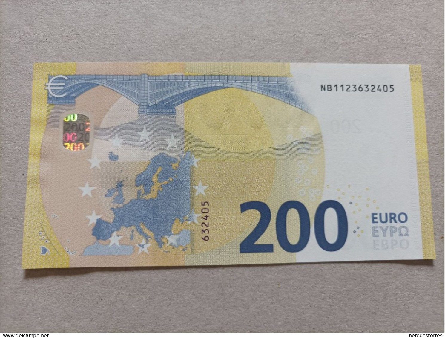 200 EURO AUSTRIA (NB), N004A1,first Position,Lagarde's First Plate, UNC - 200 Euro