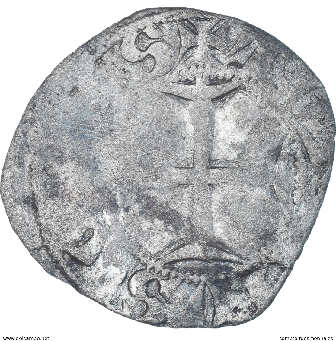 Monnaie, France, Charles VI, Denier Tournois, 1380-1422, 2nd Emission, TB - 1380-1422 Charles VI The Beloved