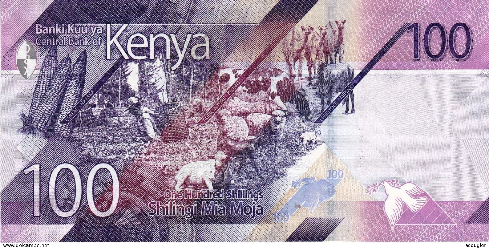 Kenya 100 Shillings 2019 UNC "free Shipping Via Regular Air Mail (buyer Risk)" - Kenya