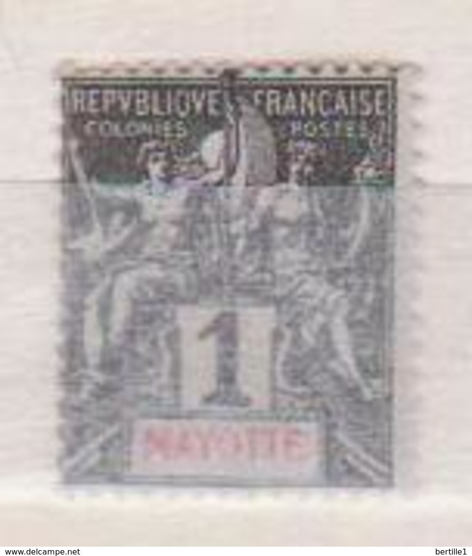 MAYOTTE               N° YVERT  :  1   NEUF SANS GOMME        ( S G     1 / 48 ) - Unused Stamps