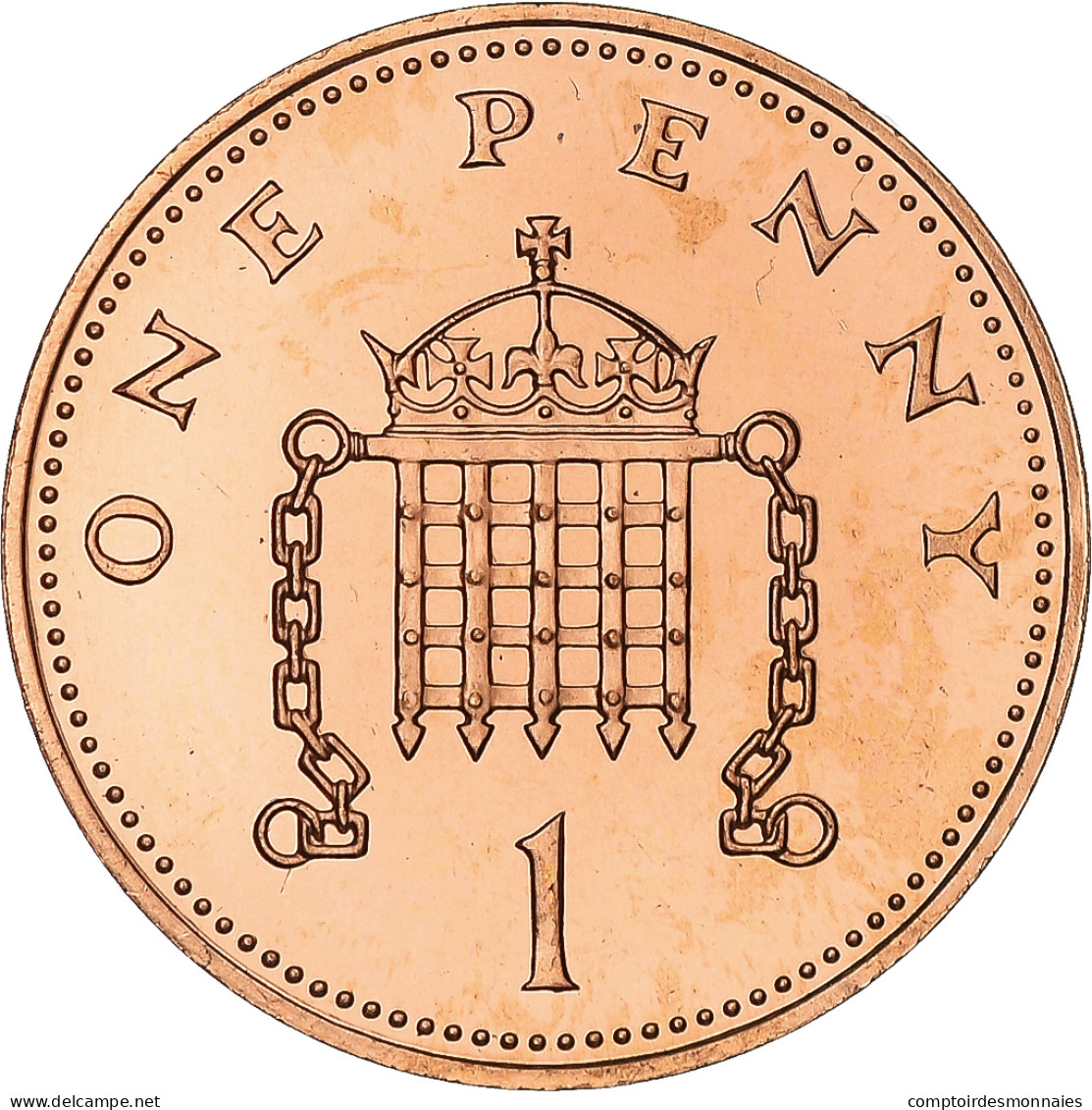 Monnaie, Grande-Bretagne, Elizabeth II, Penny, 1987, SPL, Bronze, KM:935 - 1 Penny & 1 New Penny