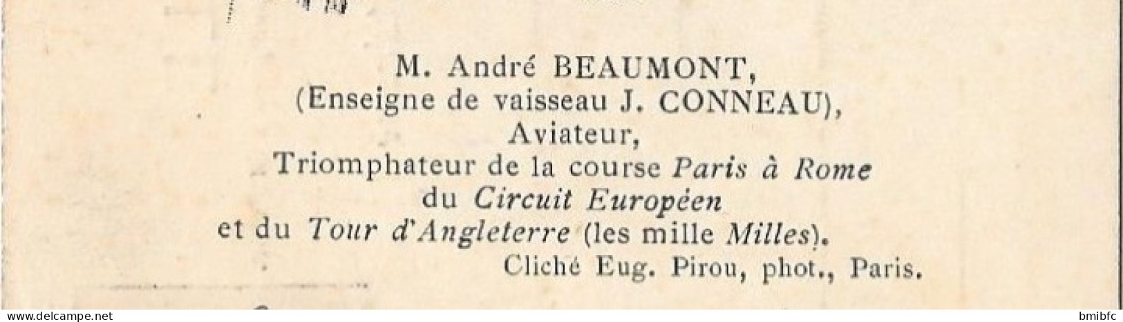 M. André BEAUMONT (Enseigne De Vaisseau J. CONNEAU) Aviateur - Aviateurs