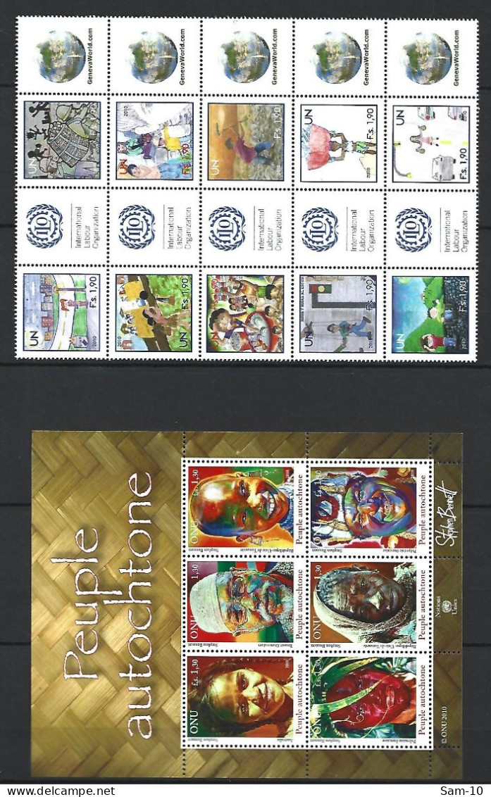 Année 2010 Compléte  Nation Unies Genéve  En Neuf ** N 682/749 - Unused Stamps