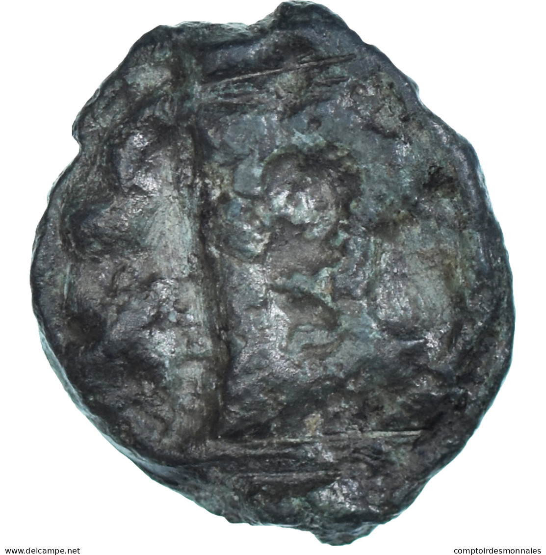 Monnaie, Turons, Potin à La Tête Diabolique, 80-50 BC, B+, Potin - Celtic