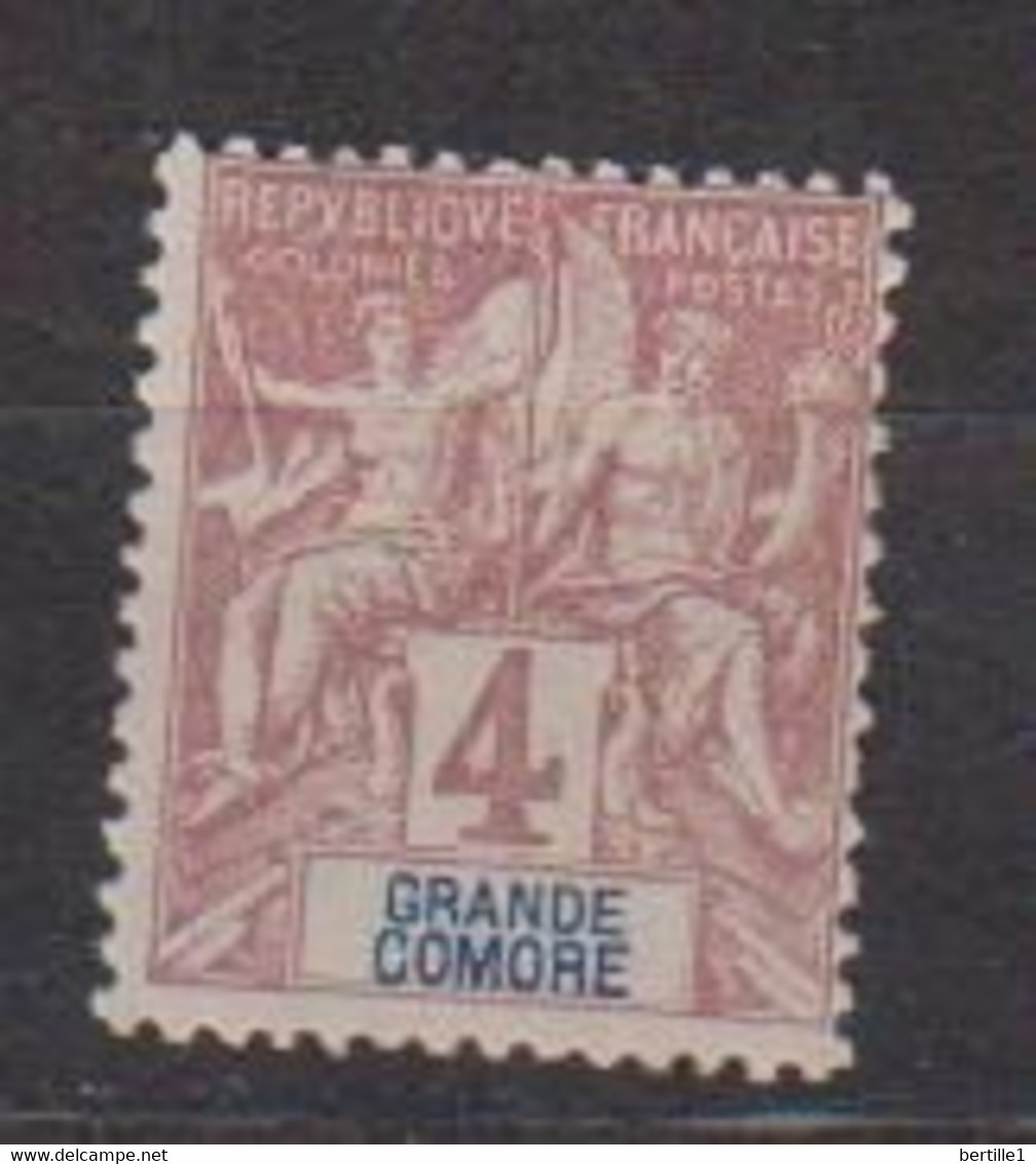 GRANDE COMORE              N° YVERT  :  3      NEUF AVEC CHARNIERES         ( C H     2 / 15 ) - Unused Stamps