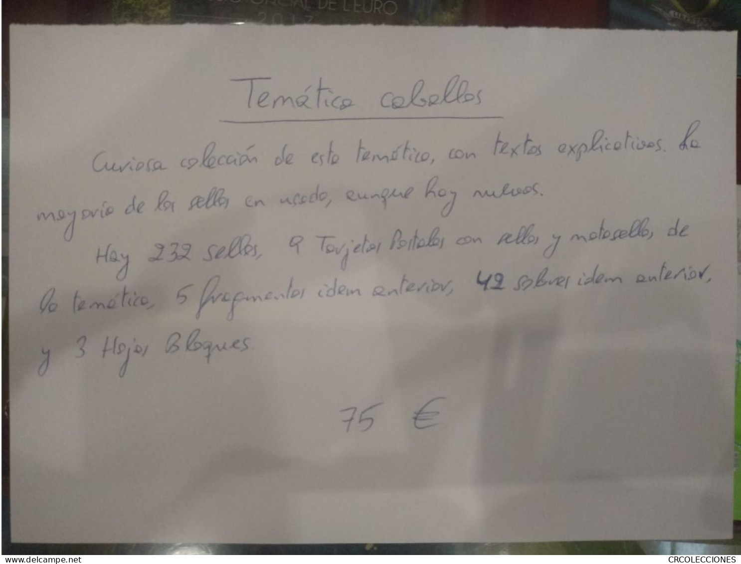 L010 LOTE SELLOS TEMATICA CABALLOS. VER FOTO CON DESCRIPCION - Colecciones