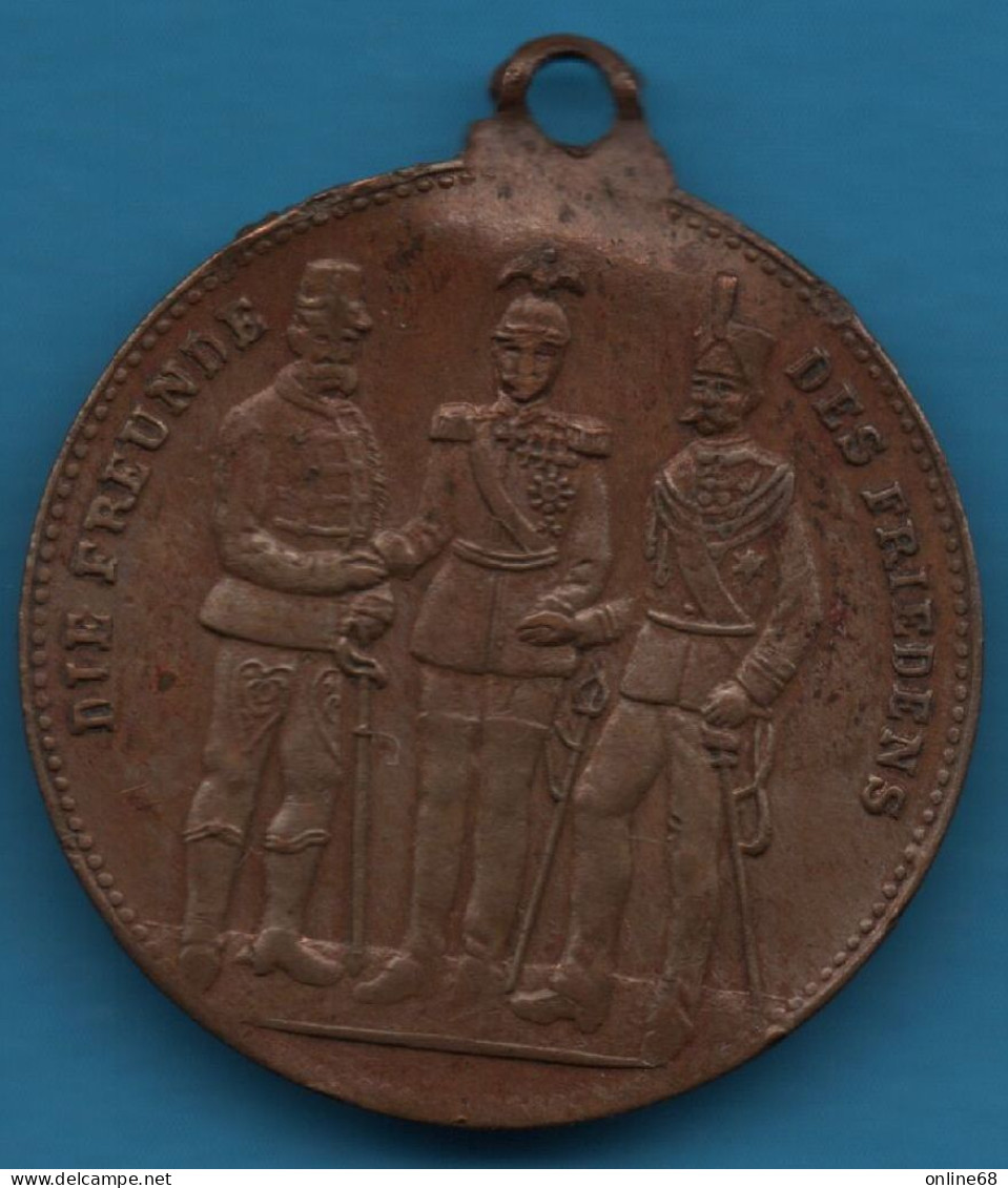 GERMANY MEDAILLE DIE FREUNDE DES FRIEDENS 22mm DEUTSCHLAND - Royaux/De Noblesse