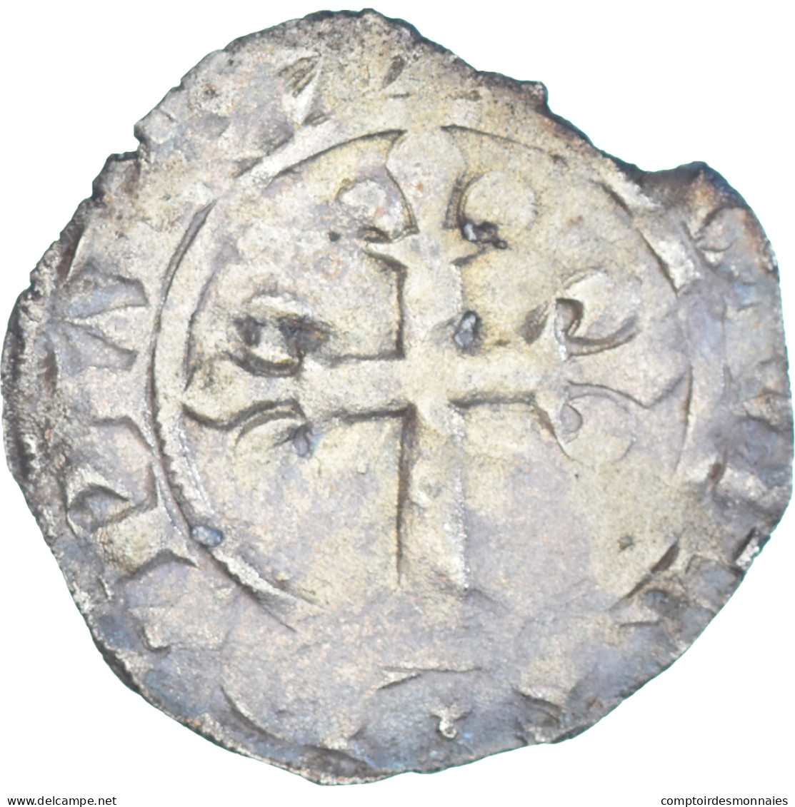 Monnaie, France, Philippe VI, Double Parisis, 1328-1350, TB, Billon - 1328-1350 Philippe VI Le Fortuné