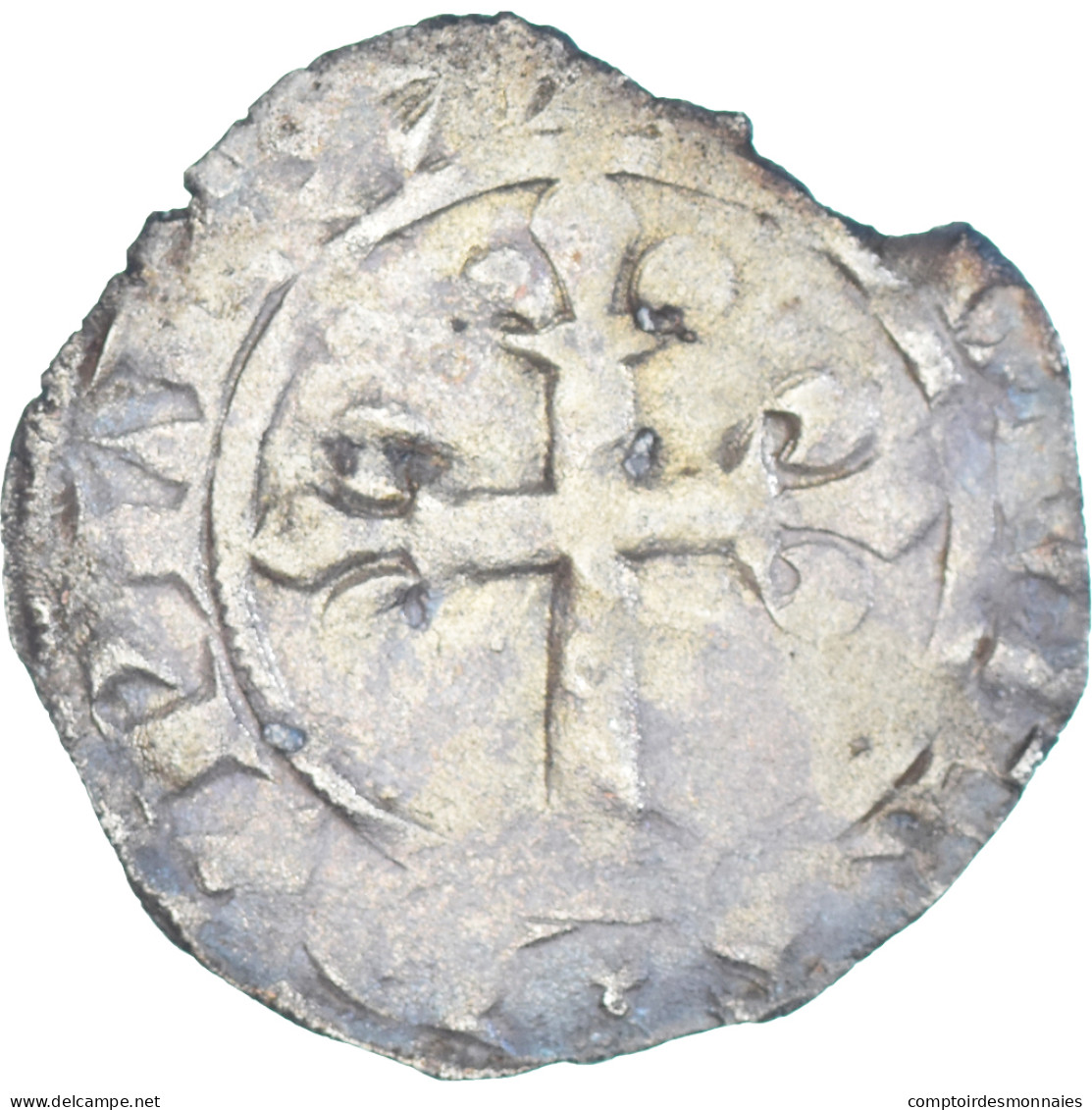 Monnaie, France, Philippe VI, Double Parisis, 1328-1350, TB, Billon - 1328-1350 Philip VI The Forunate