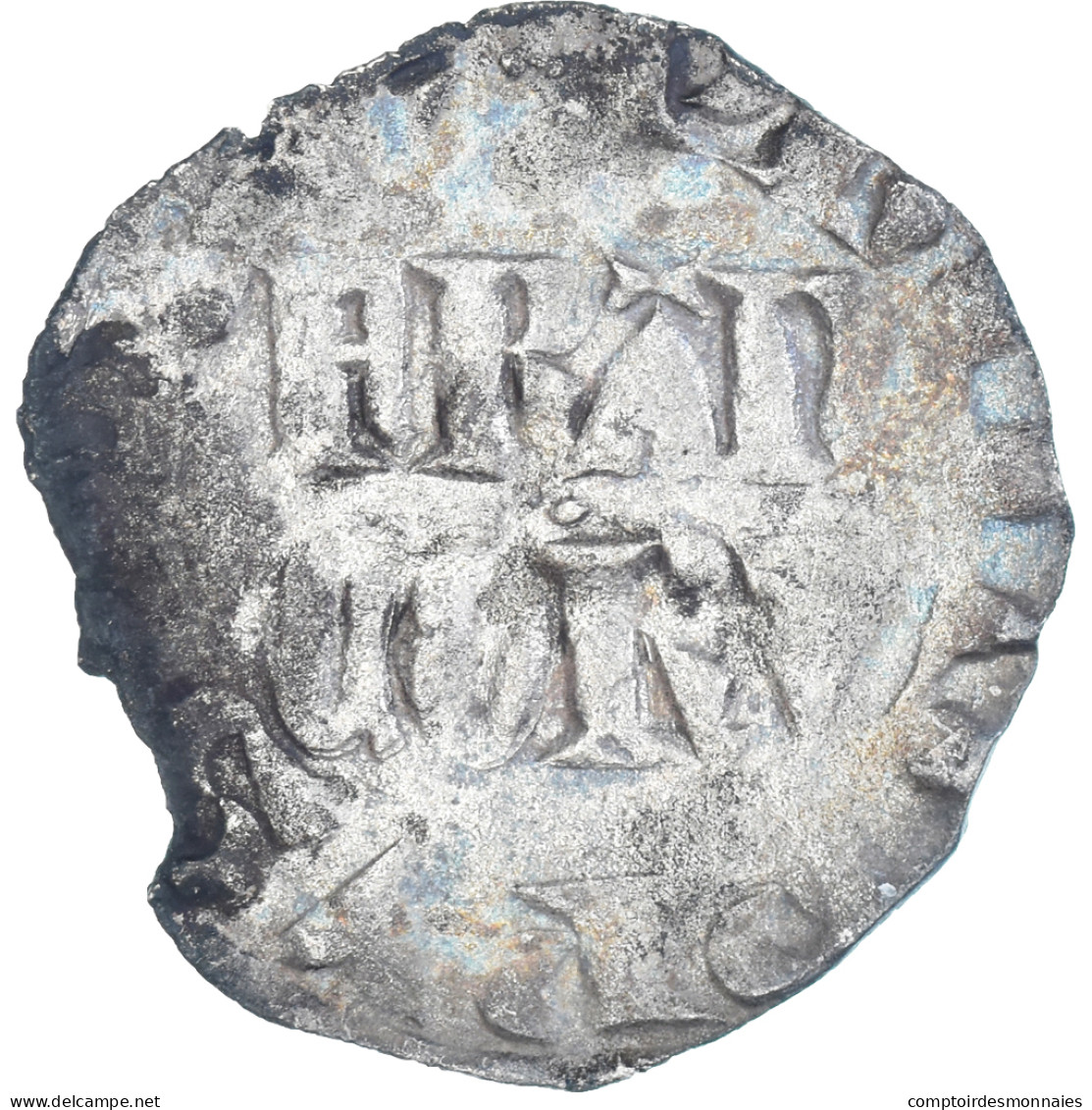 Monnaie, France, Philippe VI, Double Parisis, 1328-1350, TB, Billon - 1328-1350 Philip VI The Forunate