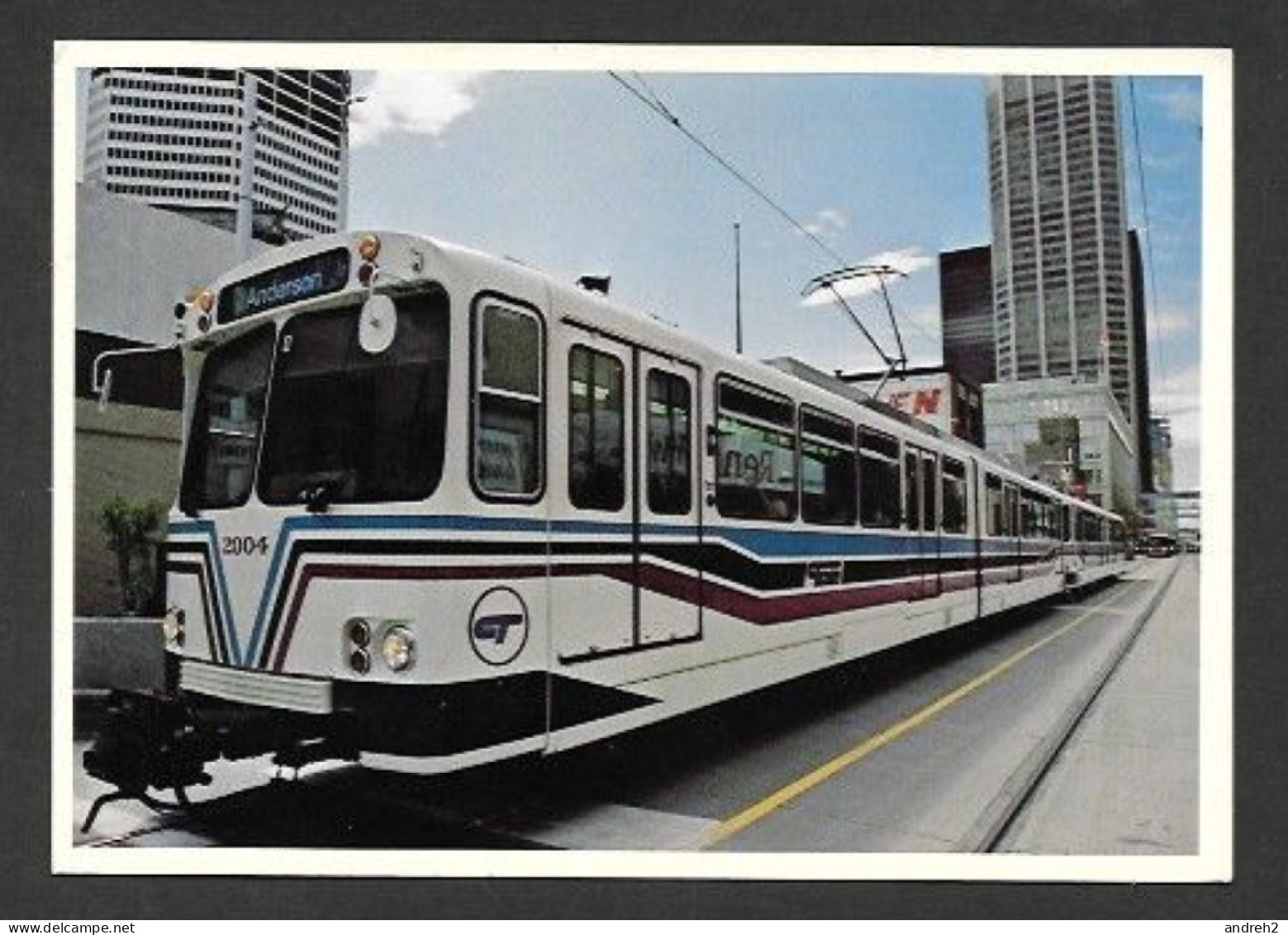 CALGARY - ALBERTA - CALGARY'S L.R.T. (LIGHT RAIL TRANSIT) TRAMWAY - ONE OF THE MOST EFFICIENT URBAN TRANSPORTATION - Calgary