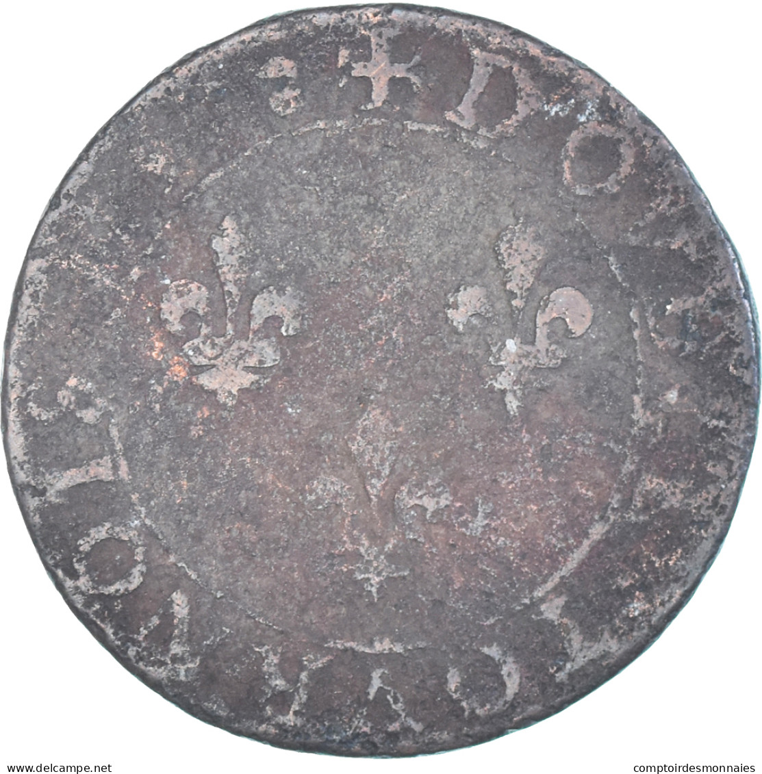 Monnaie, France, Henri III, Double Tournois, Date Incertaine, Paris, TB, Cuivre - 1574-1589 Enrique III