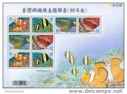 Taiwan 2006 Coral Reef Fish Stamps Mini Sheetlet Fauna Marine Life - Blocchi & Foglietti