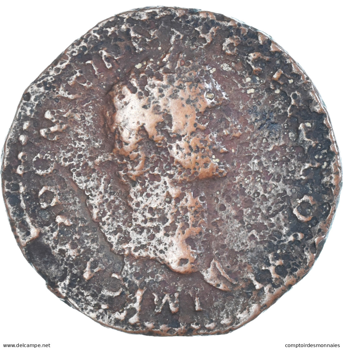 Monnaie, Domitien, As, 85, Rome, TB, Bronze, RIC:305 - La Dinastia Flavia (69 / 96)