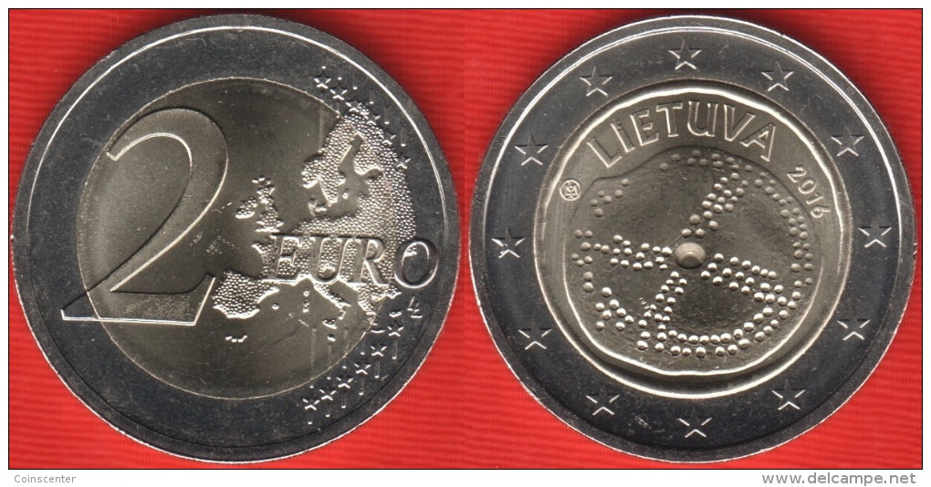 Lithuania 2 Euro 2016 "Baltic Culture" BiMetallic UNC - Litauen