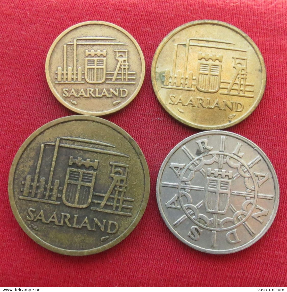 Germnay Saarland 10 20 50 100  Francs 1954 1955 - Otros & Sin Clasificación