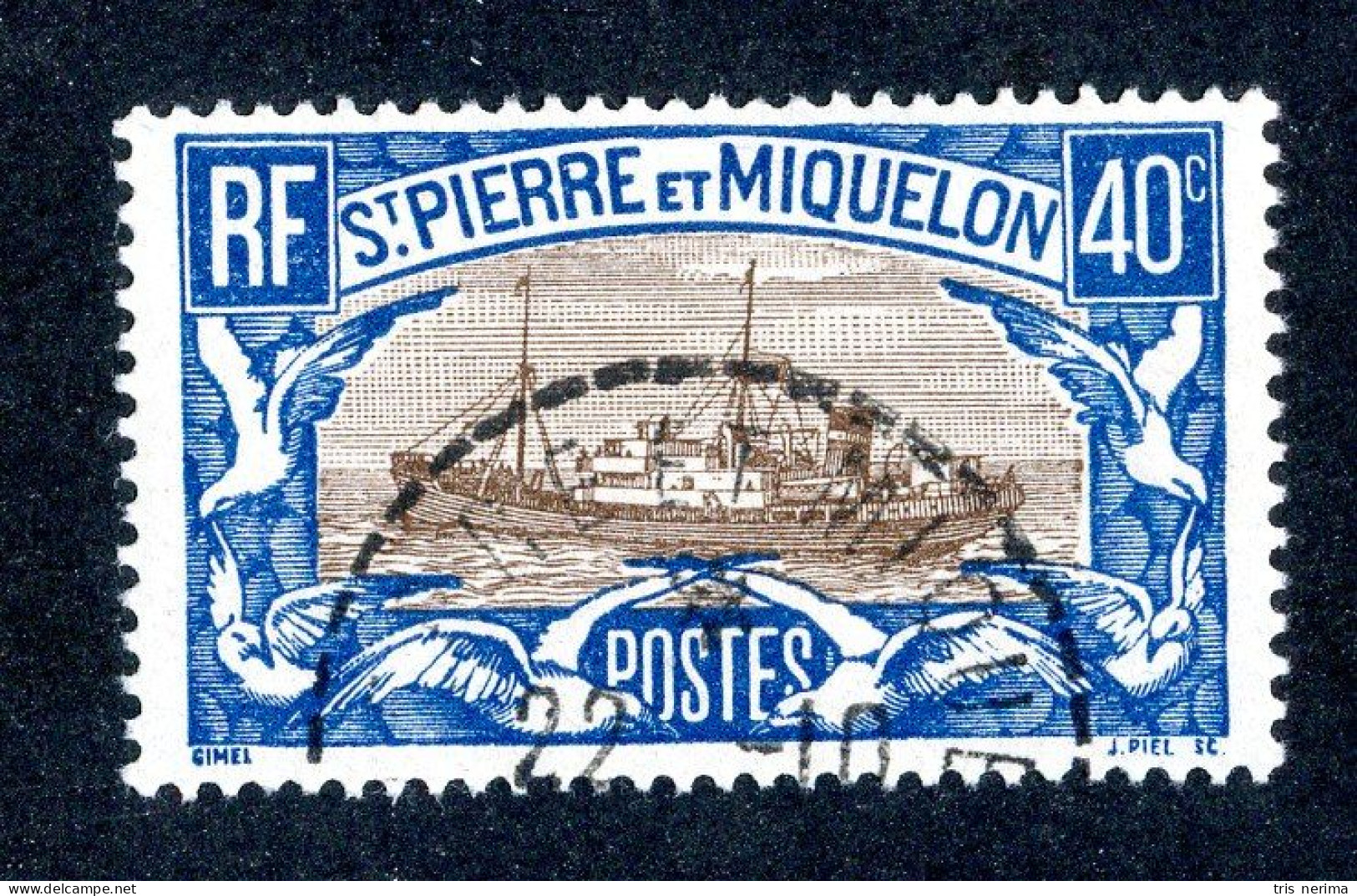 1048 Wx St Pierre 1932 Scott 145 Used (Lower Bids 20% Off) - Used Stamps