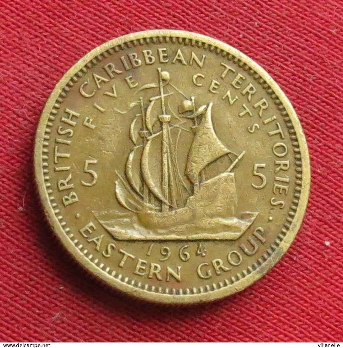 British Caribbean Territories 5 Cents 1964 KM# 4 Lt 856 *V2T Caraibas Caraibes Orientales Eastern - Britse Caribische Gebieden