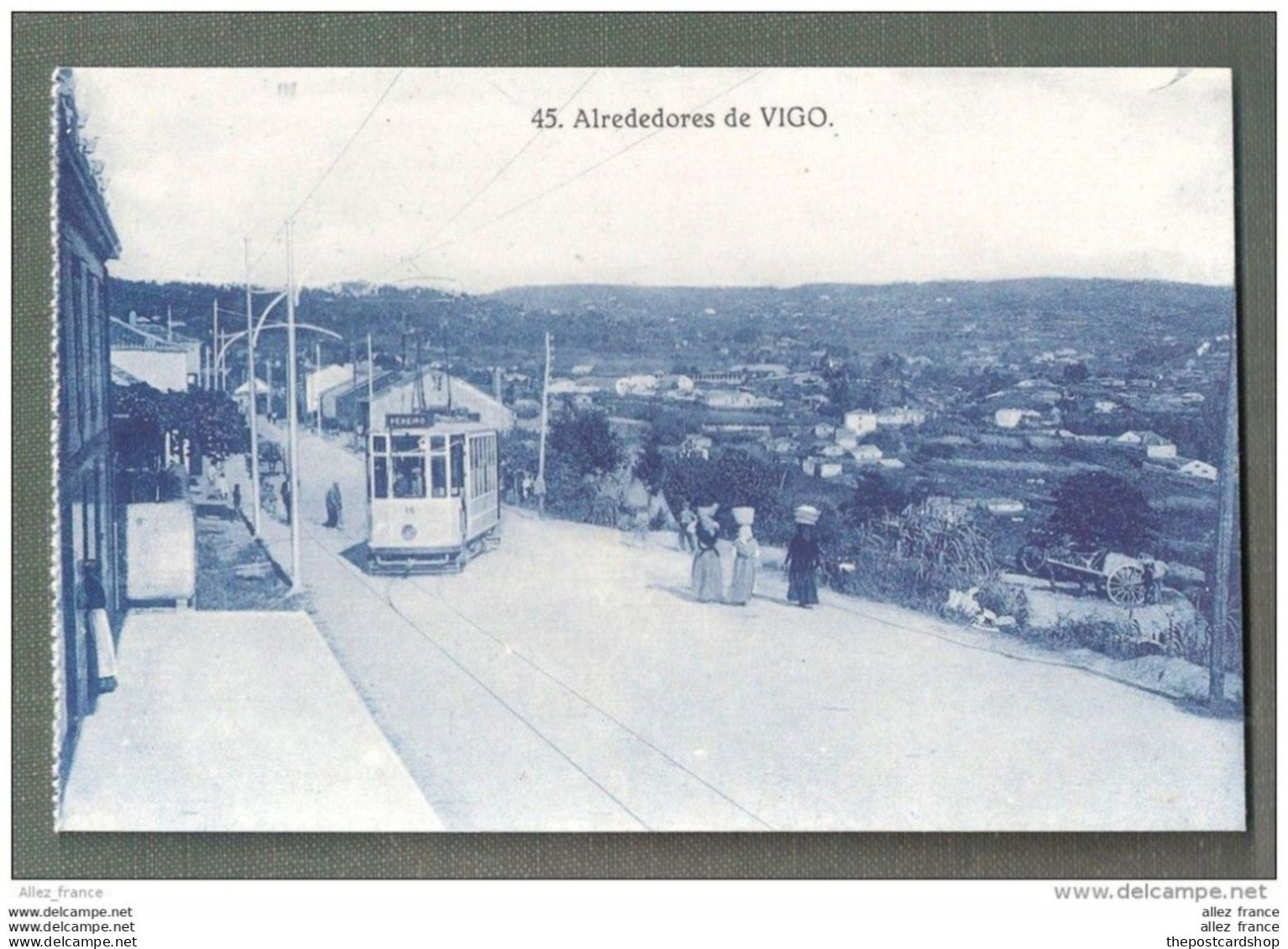 Vigo Spain No.45 Alrededores De Vigo Tram Tramway UNUSED Grafos Madrid - Pontevedra