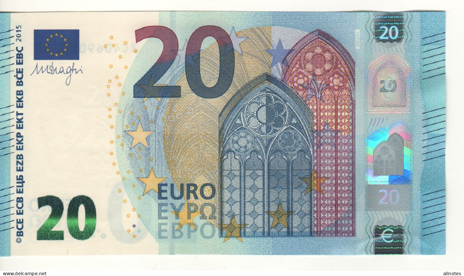 20 EURO   'Belgium'   Draghi    Z 002 A1    ZC4069090589  /  FDS - UNC - 20 Euro