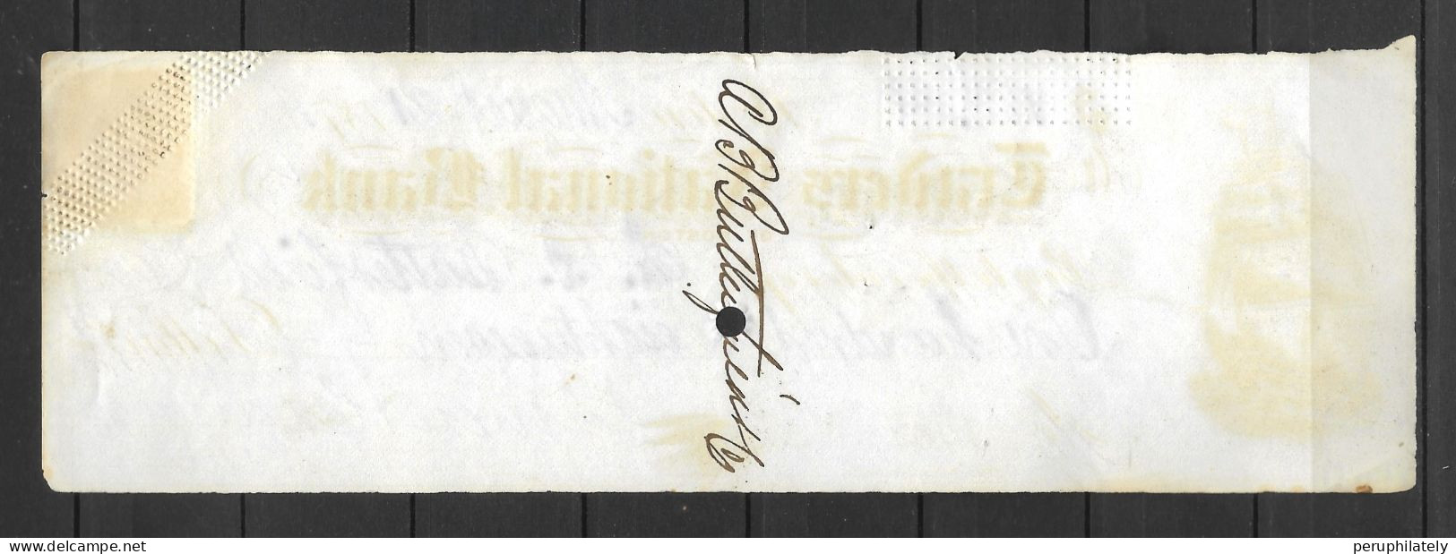 US 1874 Traders National Bank Of Boston Check With Revenue - Chèques & Chèques De Voyage