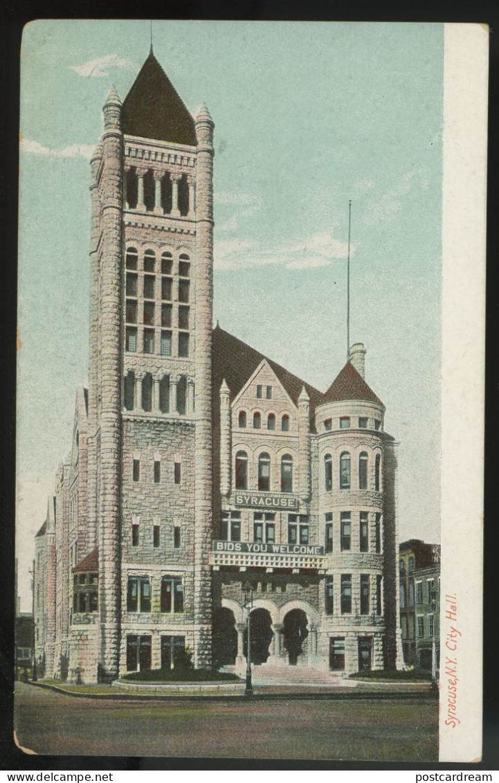 Syracuse NY City Hall C1910 Postcard - Syracuse