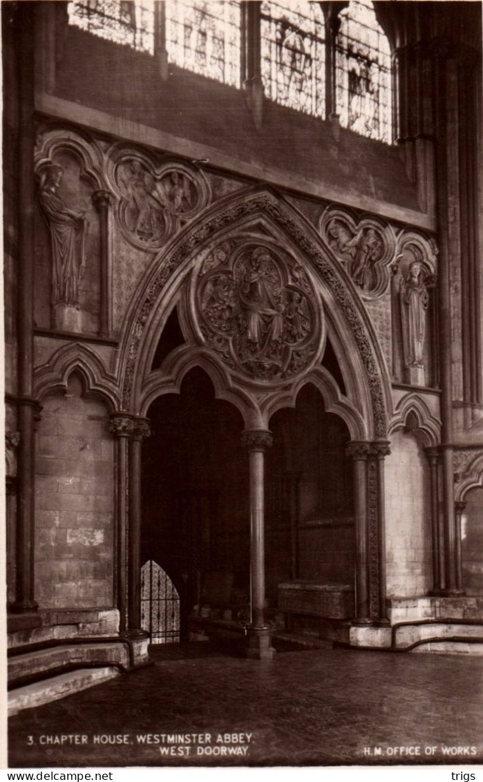London (Westminster Abbey) - Chapter House, West Doorway - Westminster Abbey