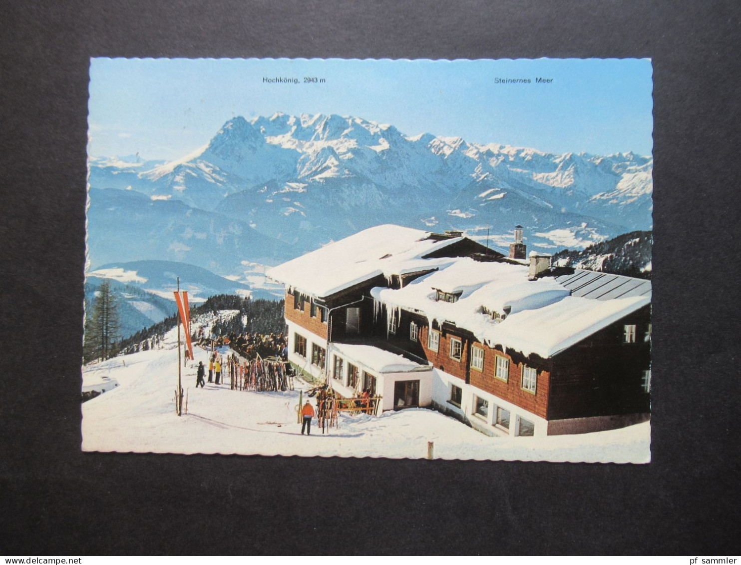 Österreich 1974 Echtfoto AK Mit Grünem Stempel Linzer Esperanto Schiwoche 1974 Strussing Werfenweng 16. - 23. Februar - Briefe U. Dokumente