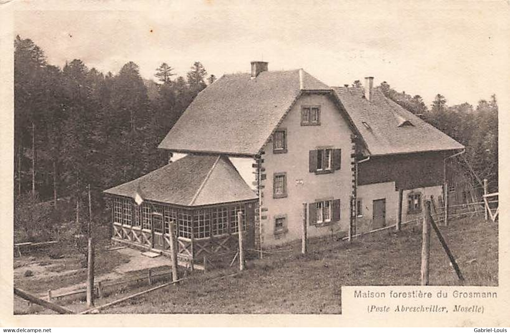 Maison Forestière Du Grosmann Poste Abreschviller Moselle Abreschviller - Autres & Non Classés