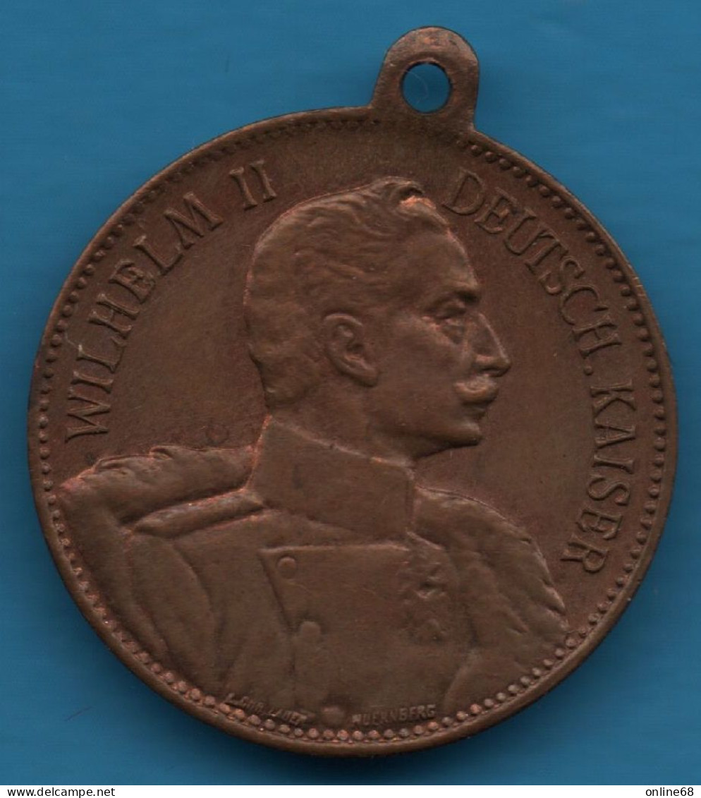 GERMANY MEDAILLE WILHELM II " Ich Kenne Keine Partei Mehr, Ich Kenne Nur Deutsche " 22mm DEUTSCHLAND - Adel