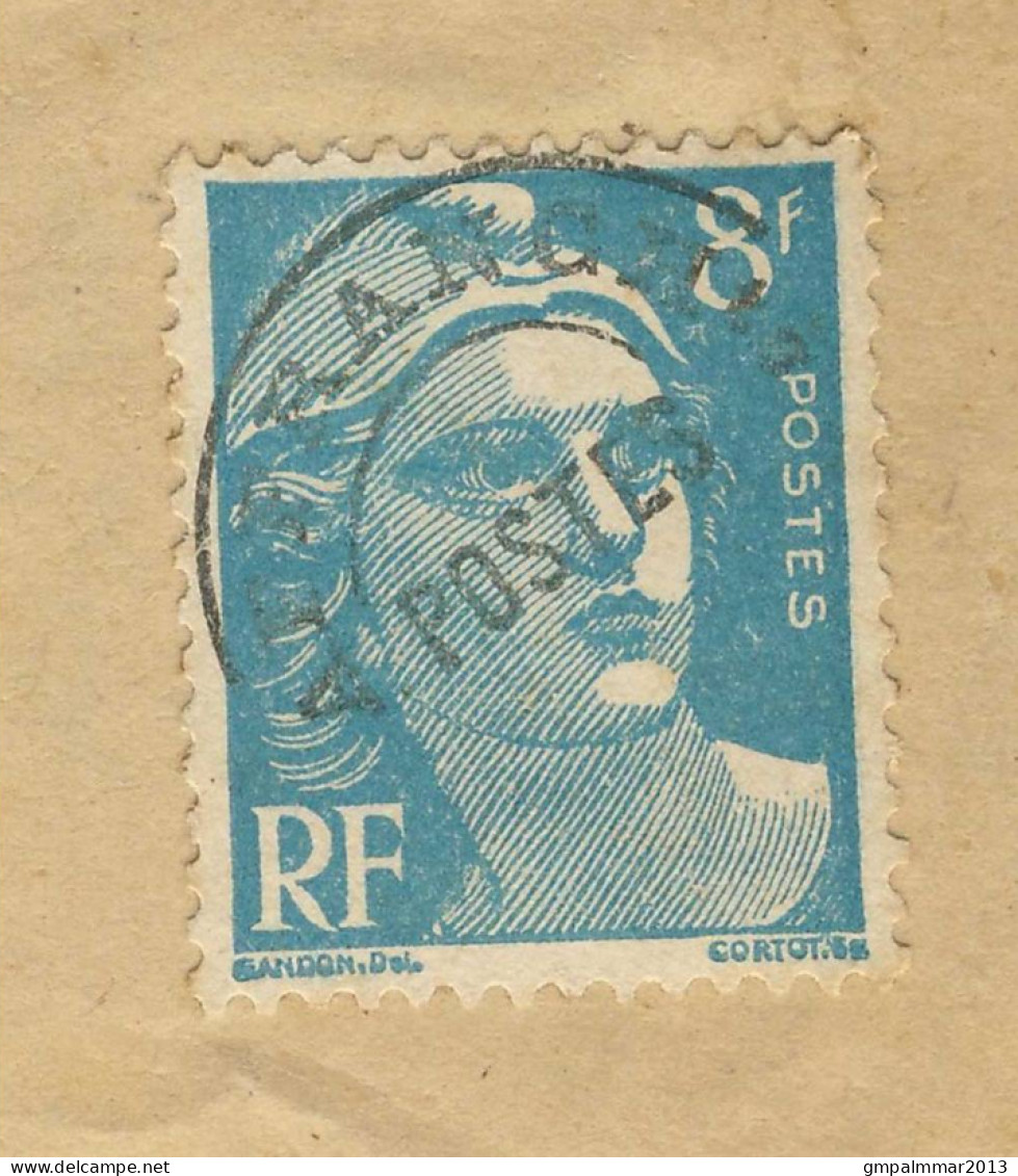 SEPT 1949 - 8fr GANDON PREO (N°106) SUR ENVELOPPE DES FILATURE DE LA REDOUTE A ROUBAIX AVEC CONTENU ! LOT 250 - Andere & Zonder Classificatie