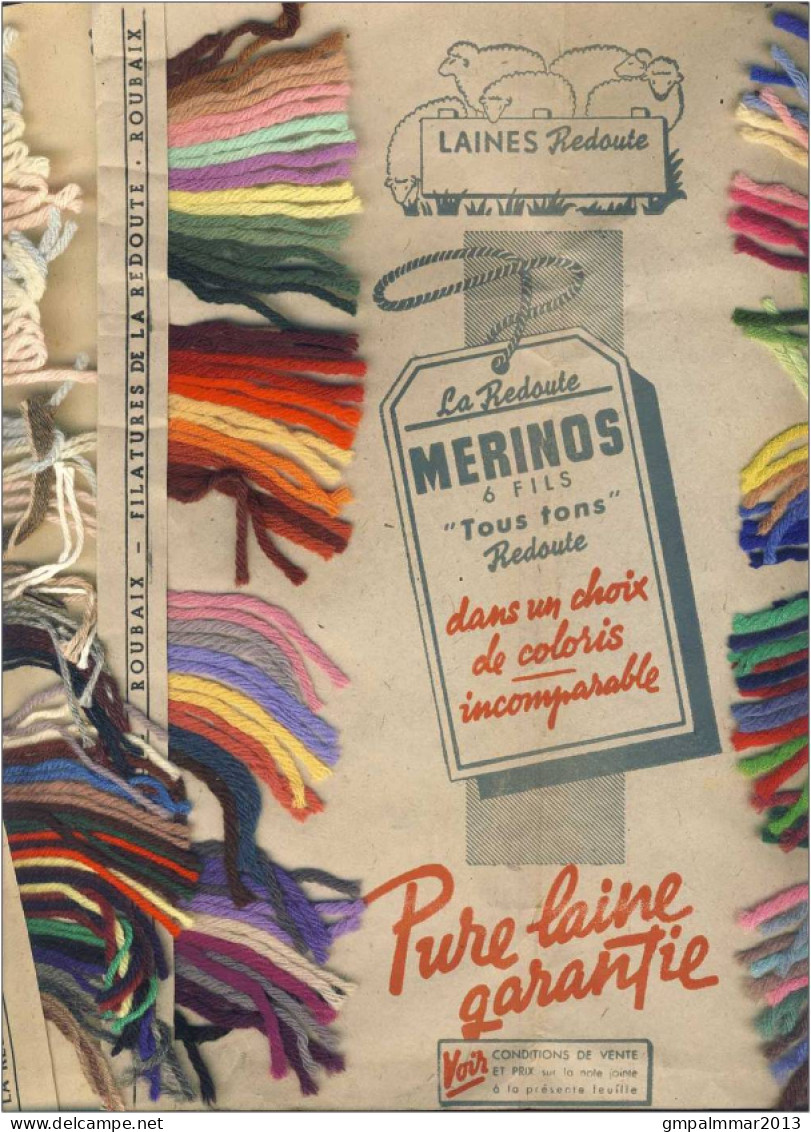 SEPT 1949 - 8fr GANDON PREO (N°106) SUR ENVELOPPE DES FILATURE DE LA REDOUTE A ROUBAIX AVEC CONTENU ! LOT 250 - Otros & Sin Clasificación