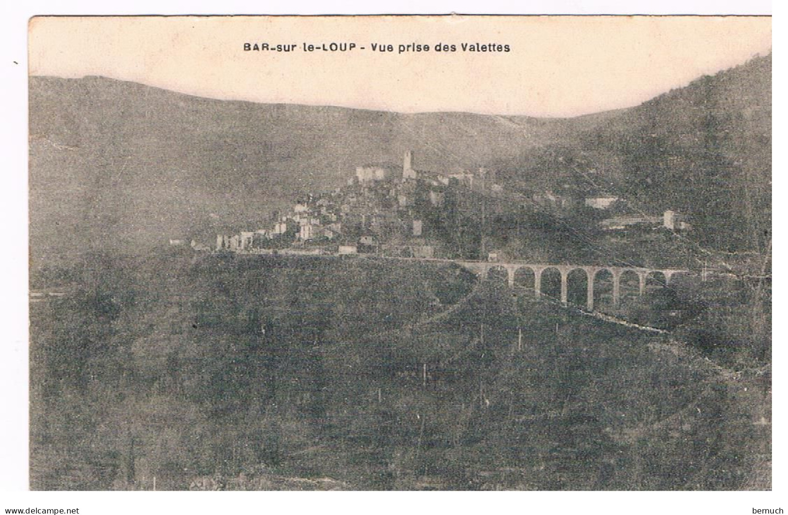 CPA BAR SUR LE LOUP Viaduc - Structures