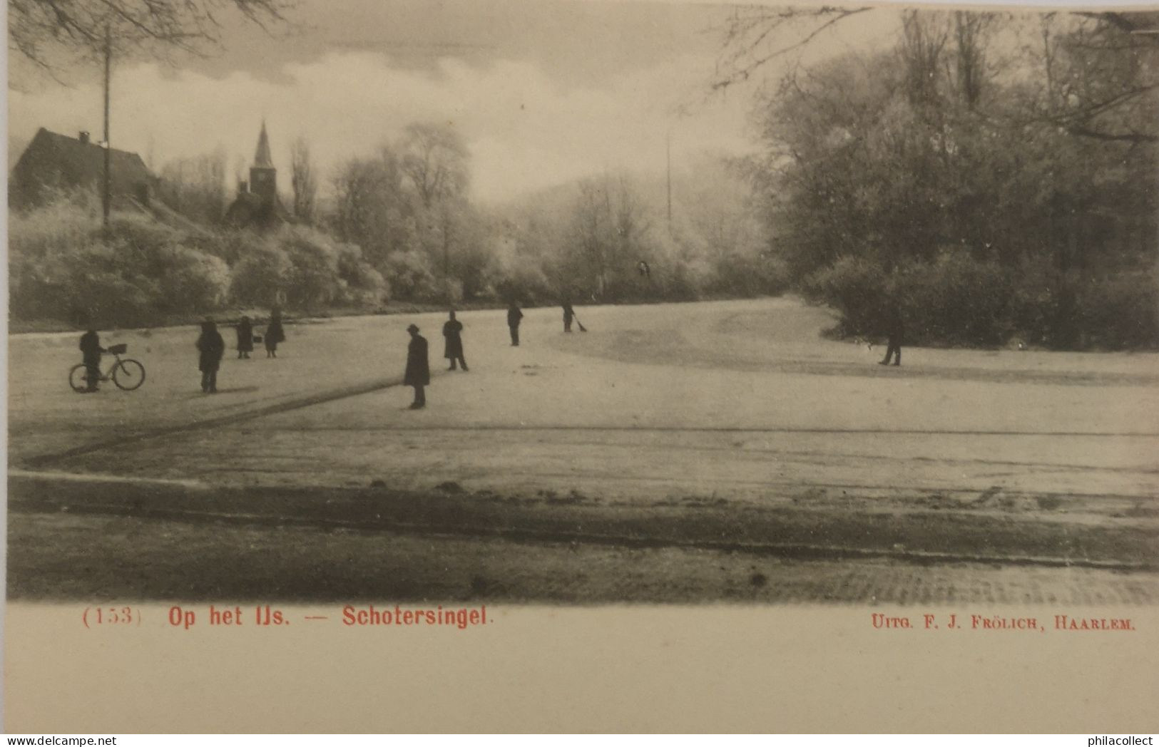 Haarlem // Schotersingel Op Het Ijs Ca 1900 - Haarlem