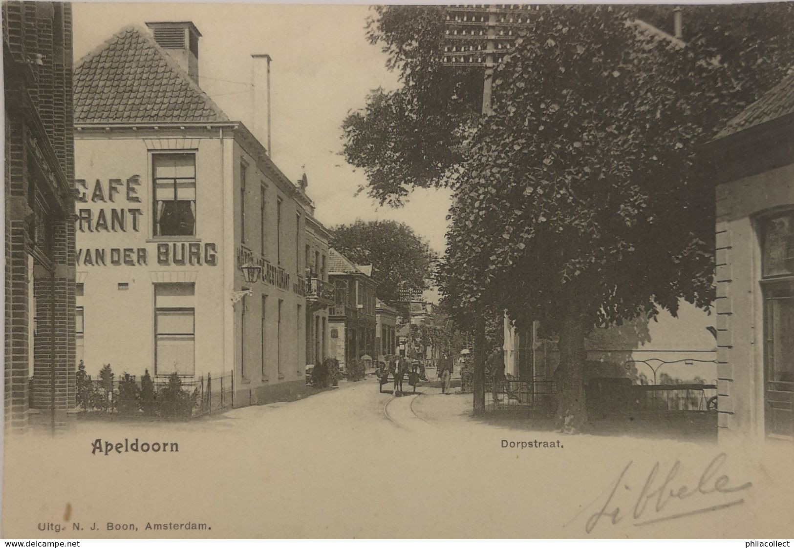 Apeldoorn // Dorpstraat (Cafe - Restaurant Van Der Burg 190? - Apeldoorn