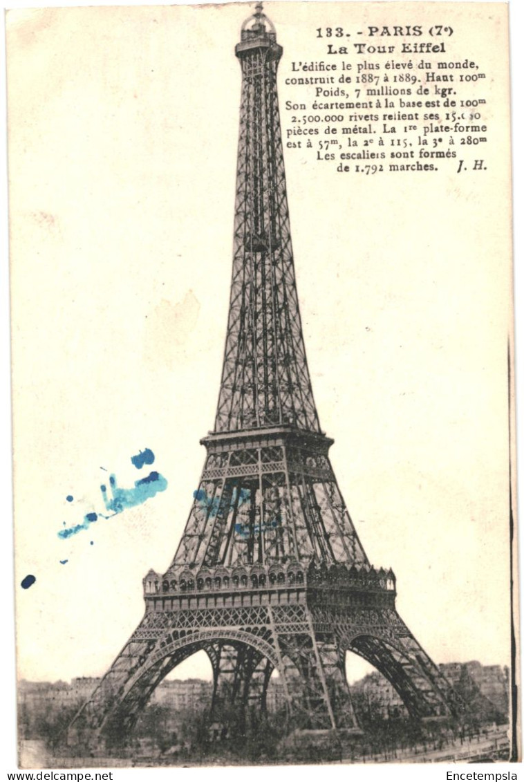 CPA Carte Postale France Paris  Tour Eiffel 1925  VM68125 - Tour Eiffel