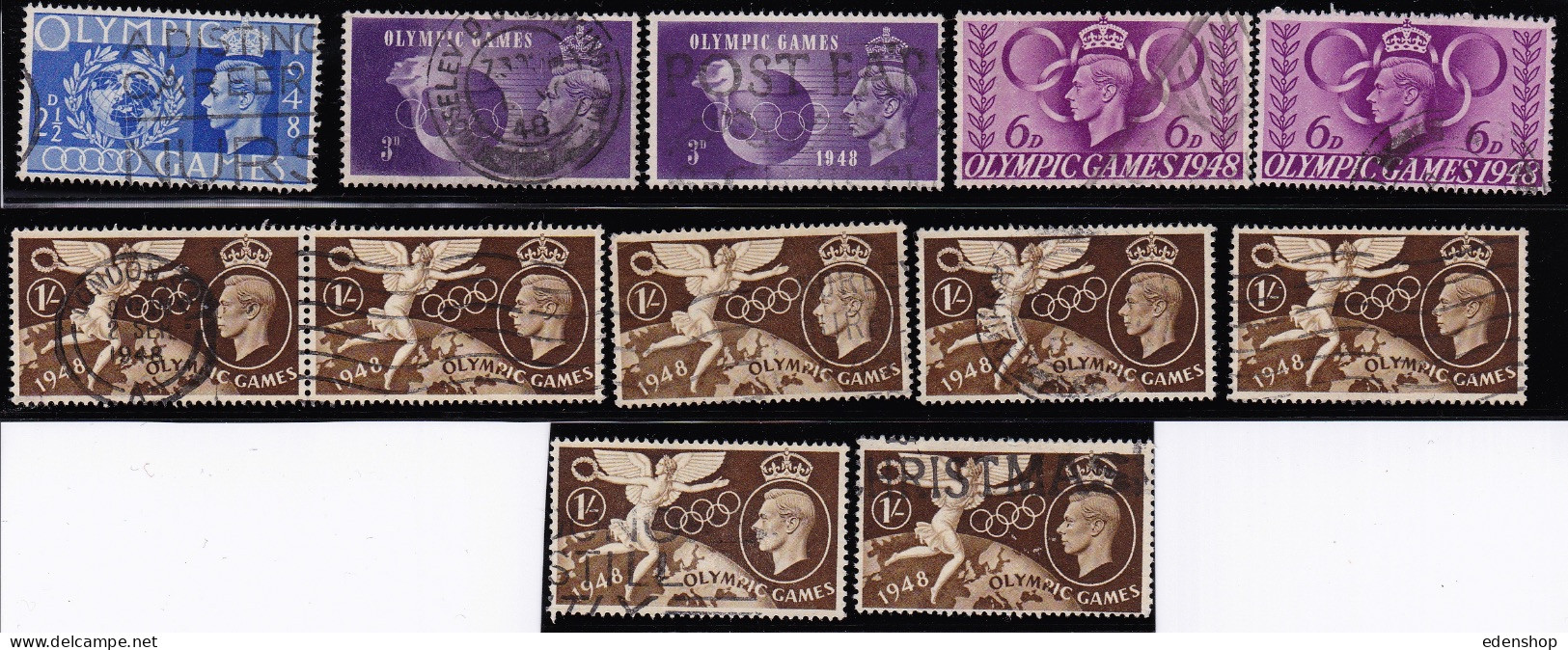 1937-1951 King George V1 COLLECTION 74 stamps mint and used (see description)