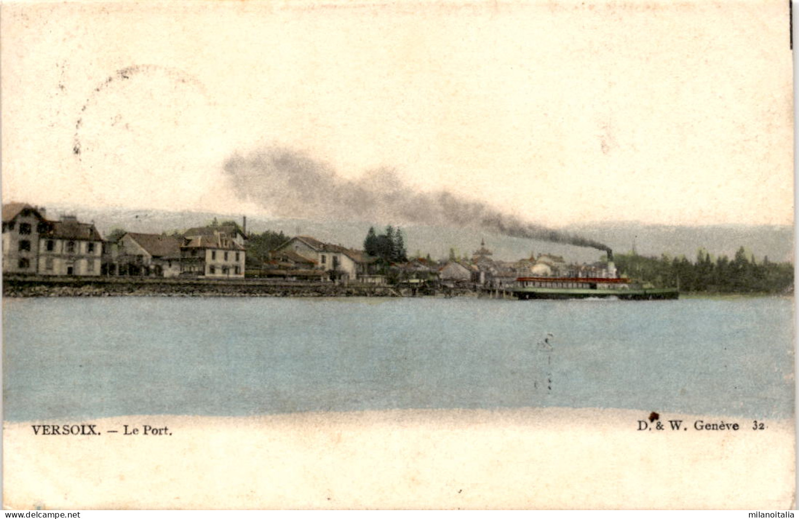 Versoix - Le Port * 27. 6. 1908 - Dampfschiff - Versoix