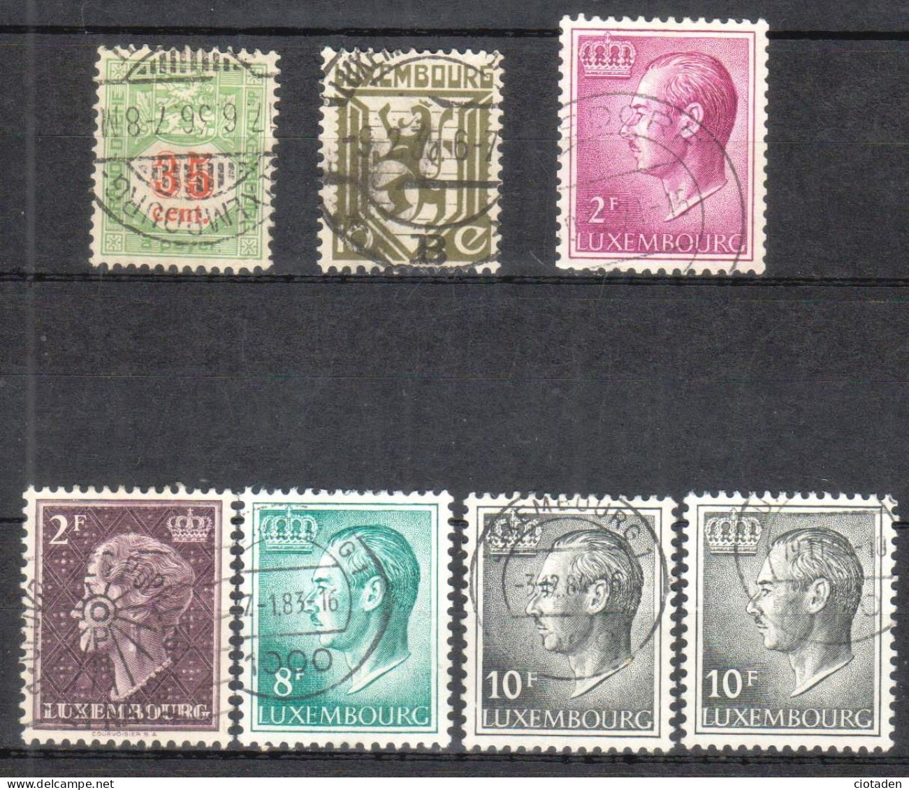 LUXEMBOURG - 1928- 1930 - 1971 - 7 Timbres - 1926-39 Charlotte Right-hand Side