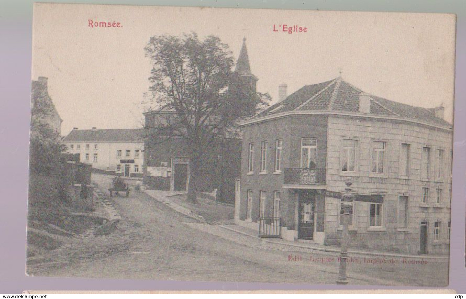 Cpa Romsée   1907  Attelage - Fléron