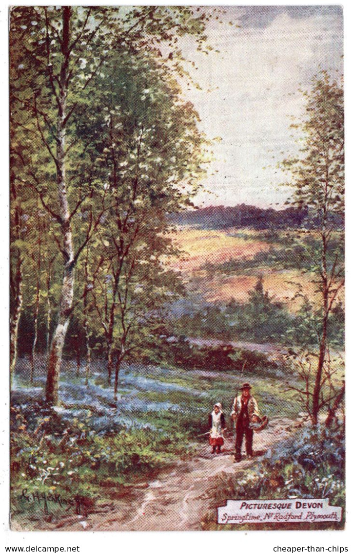 PLYMOUTH - Springtime, Nr. Radford - G.H. Jenkins - Tuck Oilette 7749 - Plymouth