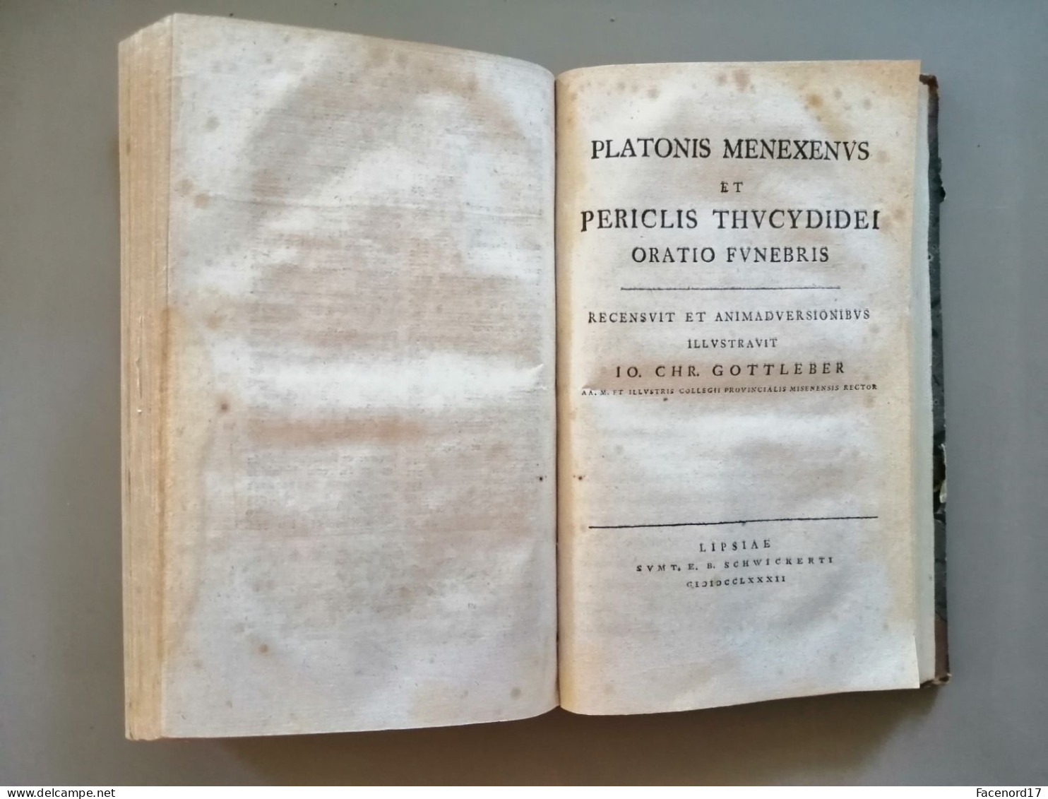 Platonis dialogi quator euthyphro apologia socratis crito phaedo graece Langenheim Leipzig 1770