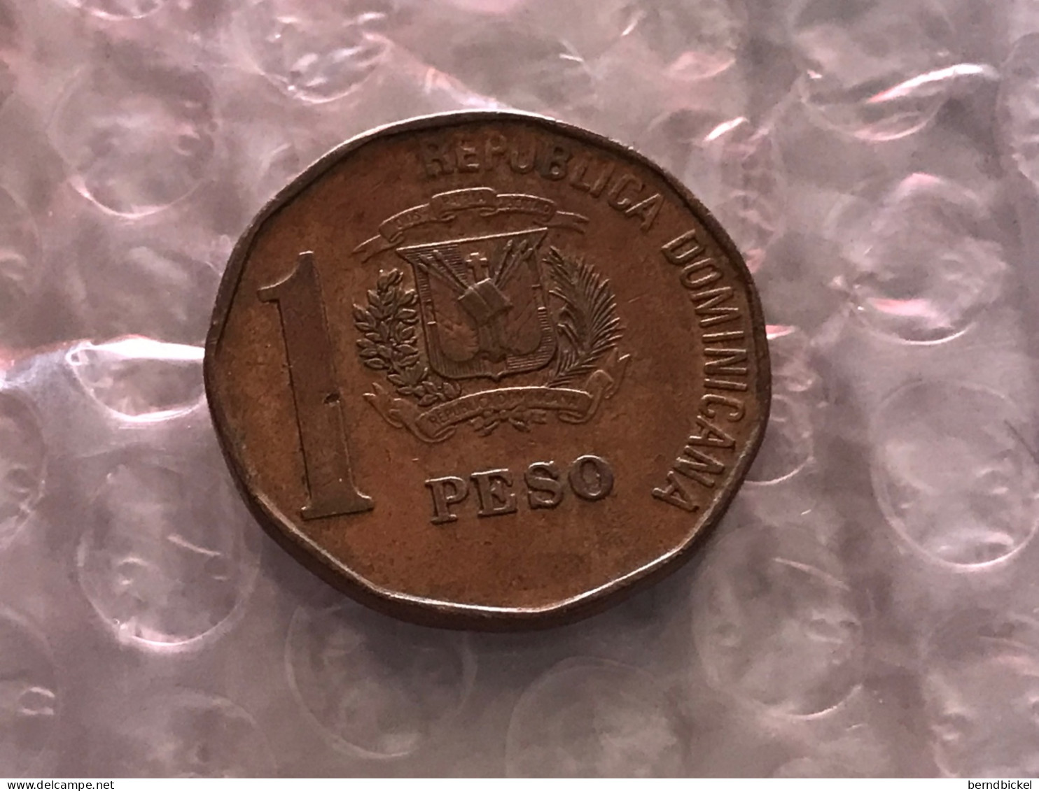 Münze Münzen Umlaufmünze Dominikanische Republik 1 Peso 1992 - Dominicaine