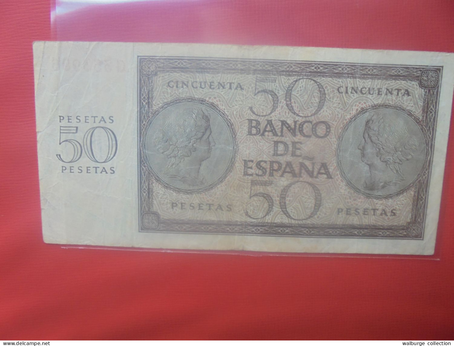 ESPAGNE 50 PESETAS 1936 Circuler (B.29) - 50 Pesetas