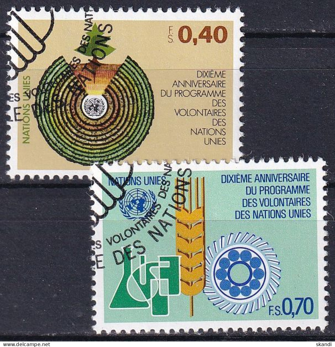 UNO GENF 1981 Mi-Nr. 101/02 O Used - Aus Abo - Used Stamps